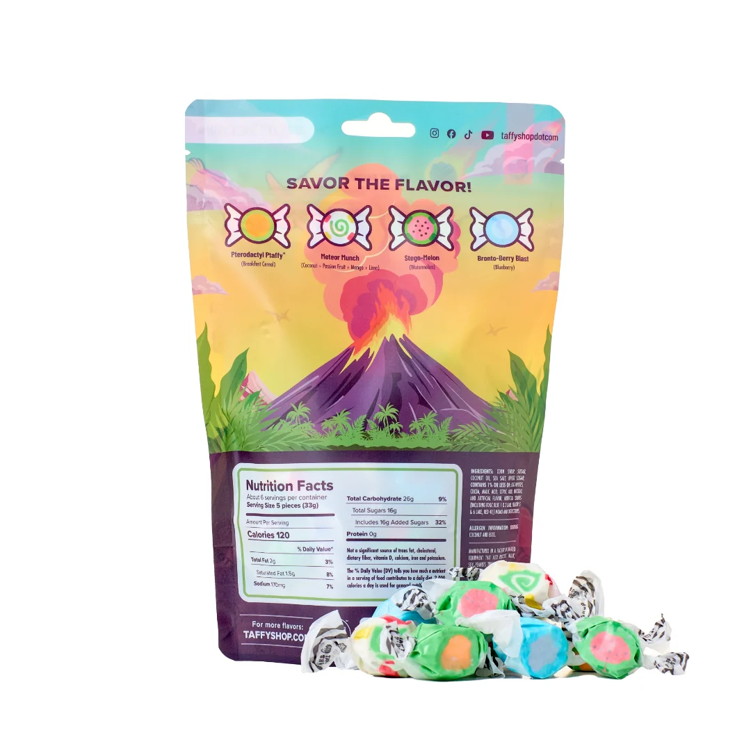 Dino Chew Taffy Bag (7oz) - Image 3