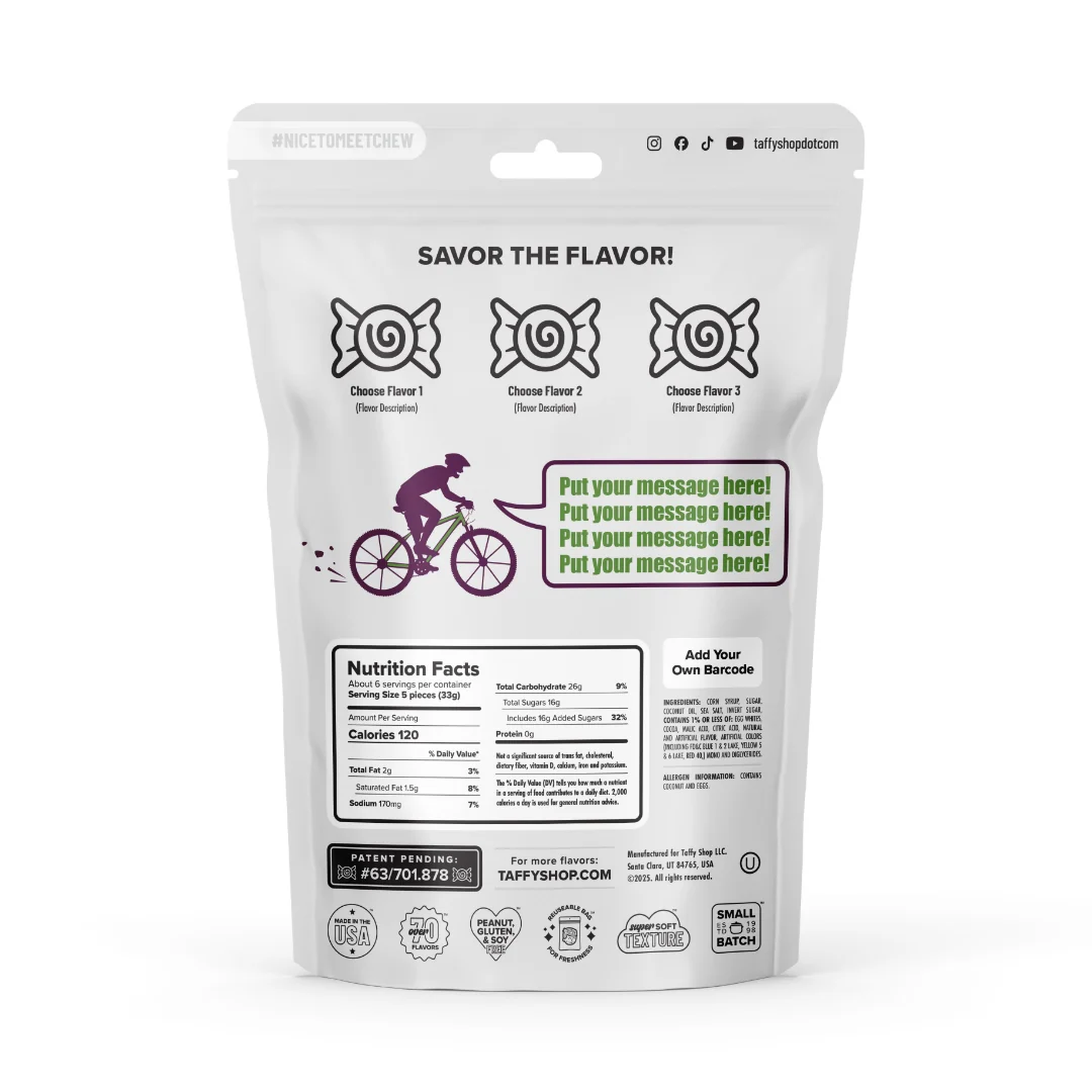 Spoke Stoke Custom Taffy Bag - Image 3