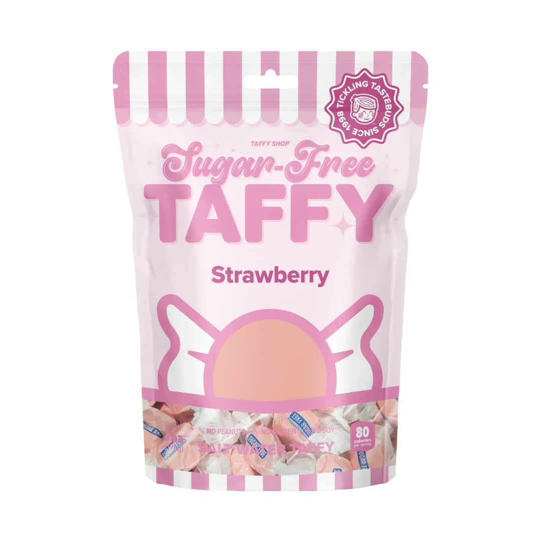 Sugar-Free Fresh Strawberry Taffy