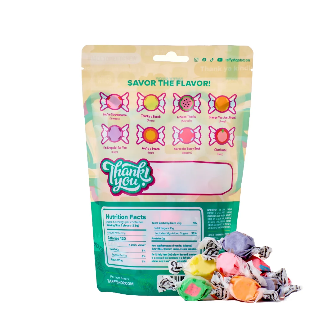 Thank You Taffy Bag (7oz) - Image 3